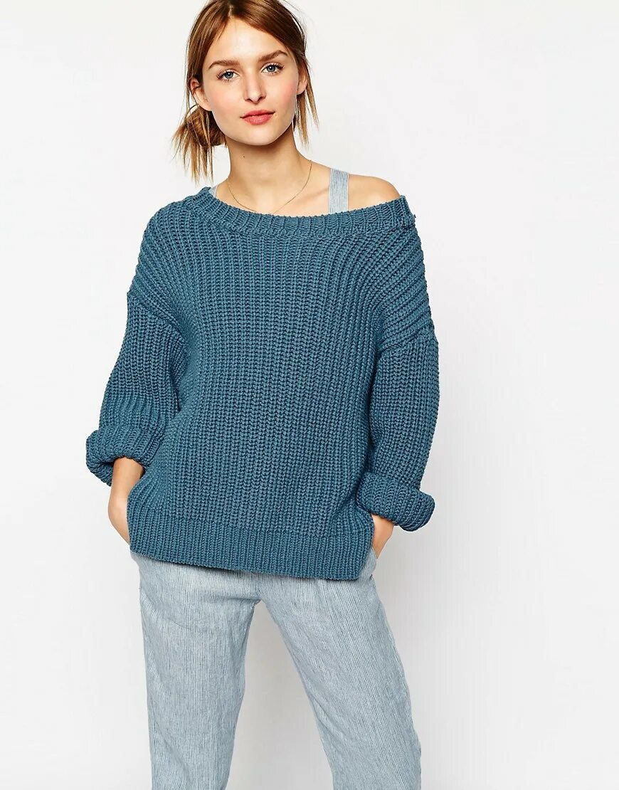джемпер женский iv74007. джемпер на валберис. синий свитер женский. голубой свитер. свитер с вырезом лодочка.