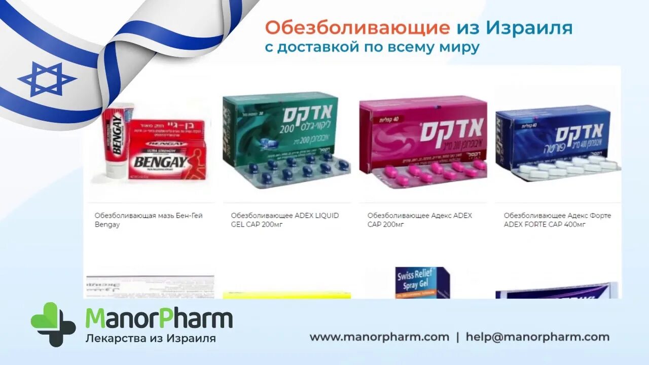 Израильские таблетки. Лекарства из Израиля. Dexamol cold