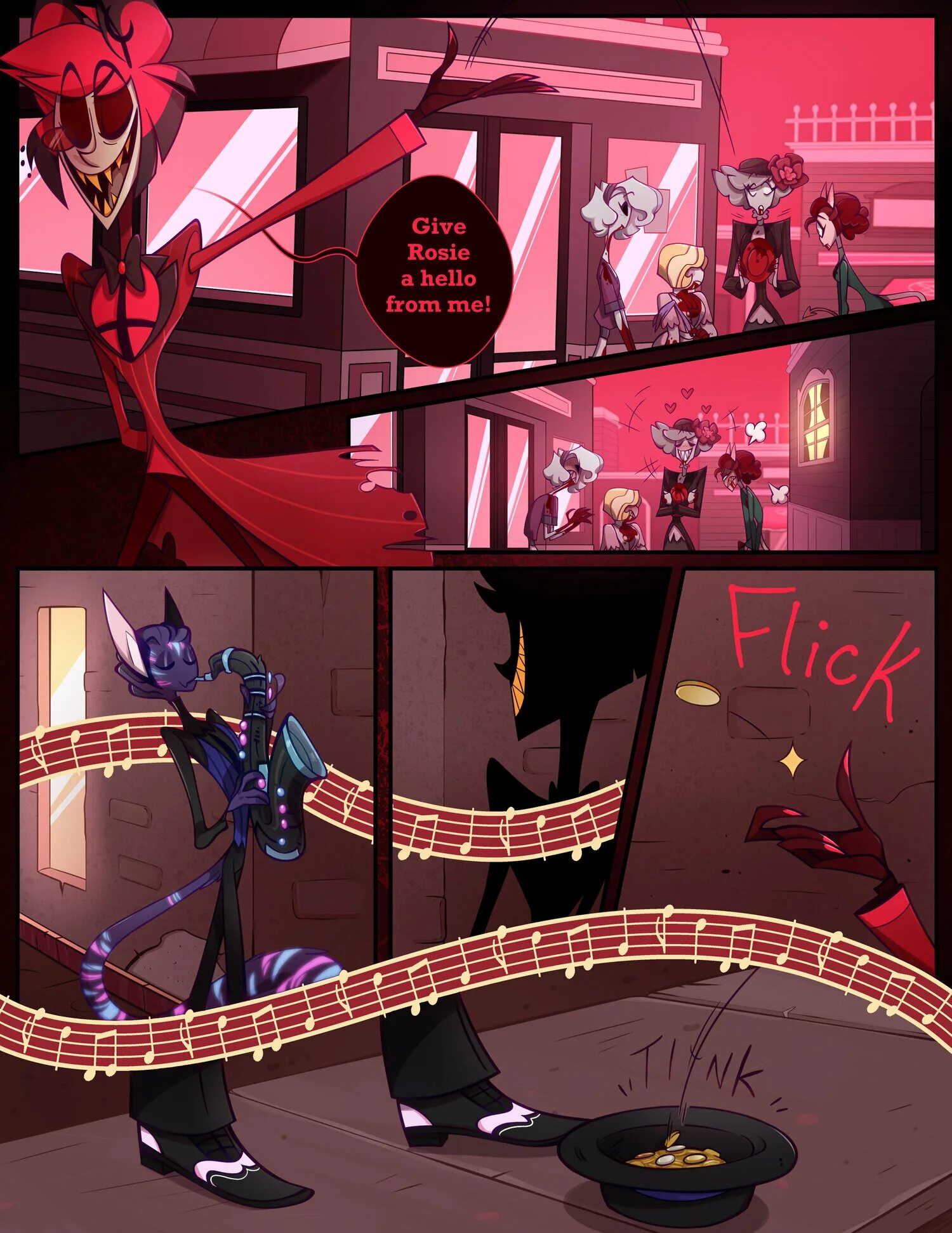 Hazbin hotel comics. Отель хазбин комикс про аластора. отель хазбин аластор комикс официальный. вокс отель хазбин арт. hazbin hotel аластор комиксы.