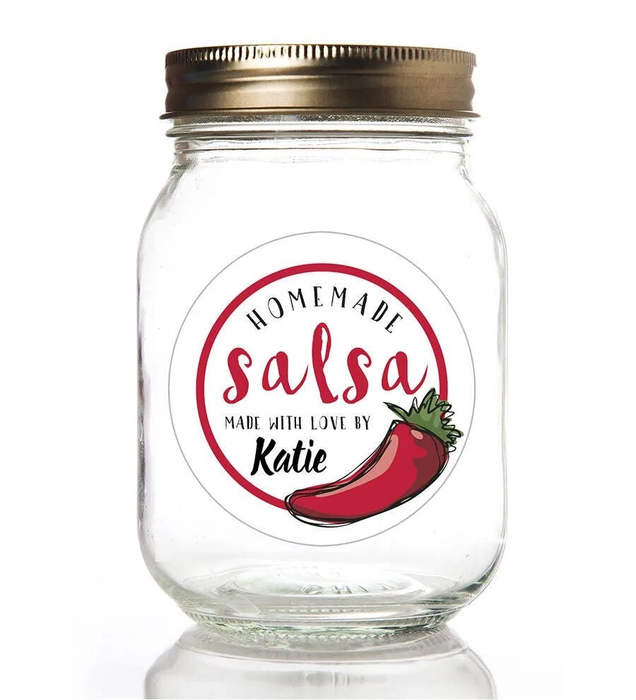 Canning forums. Jar Sticker. Food Label Design. Jar for Salsa. Label making.