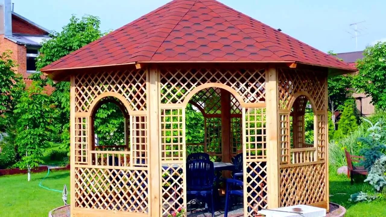 Шестигранной садовой беседки du183. Беседка Gazebo. Беседка деревянная. Беседка Садовая деревянная. Как построить красивую беседку