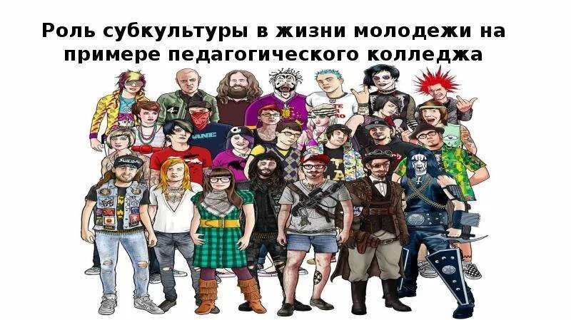 Любые три примера проявления молодежной субкультуры Молодежная субкультура. Психофизиологические особенности тинейджеров. Социально-