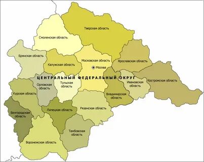 Крупные города центрального региона