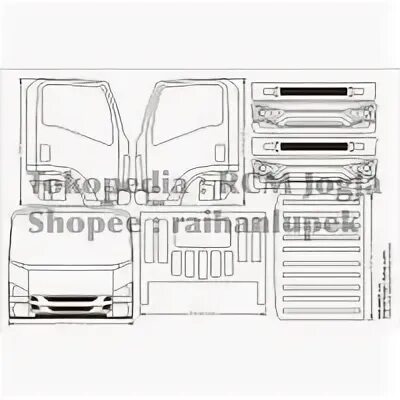 Sketsa ukuran kabin miniatur truk : Jual Miniatur Truk Di Bantul Harga Terb...