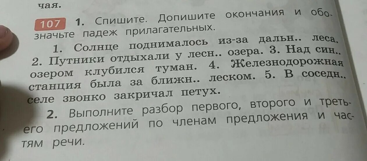 Допиши окончания имен прилагательных укажи падежи. Стихи с прилагательным Солнечный.