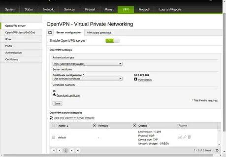Openvpn auth