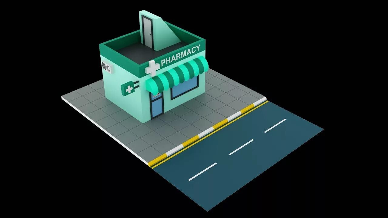 3d models programs. 3d models for beginners. simple unity house.