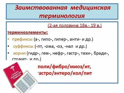 Заимствованные медицинские термины