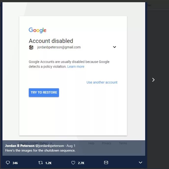 Disable map. Account disabled. disable_account. google accounts. account restrictions are disabled перевод.