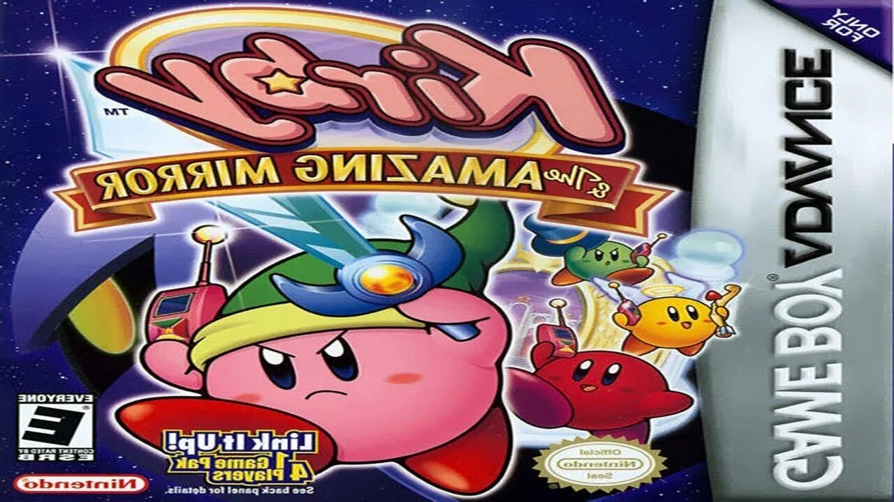 Kirby the amazing mirror. Kirby amazing game boy advance. kirby &amp; the amazing mirror gba box art. kirby: nightmare in dream land gba box art.