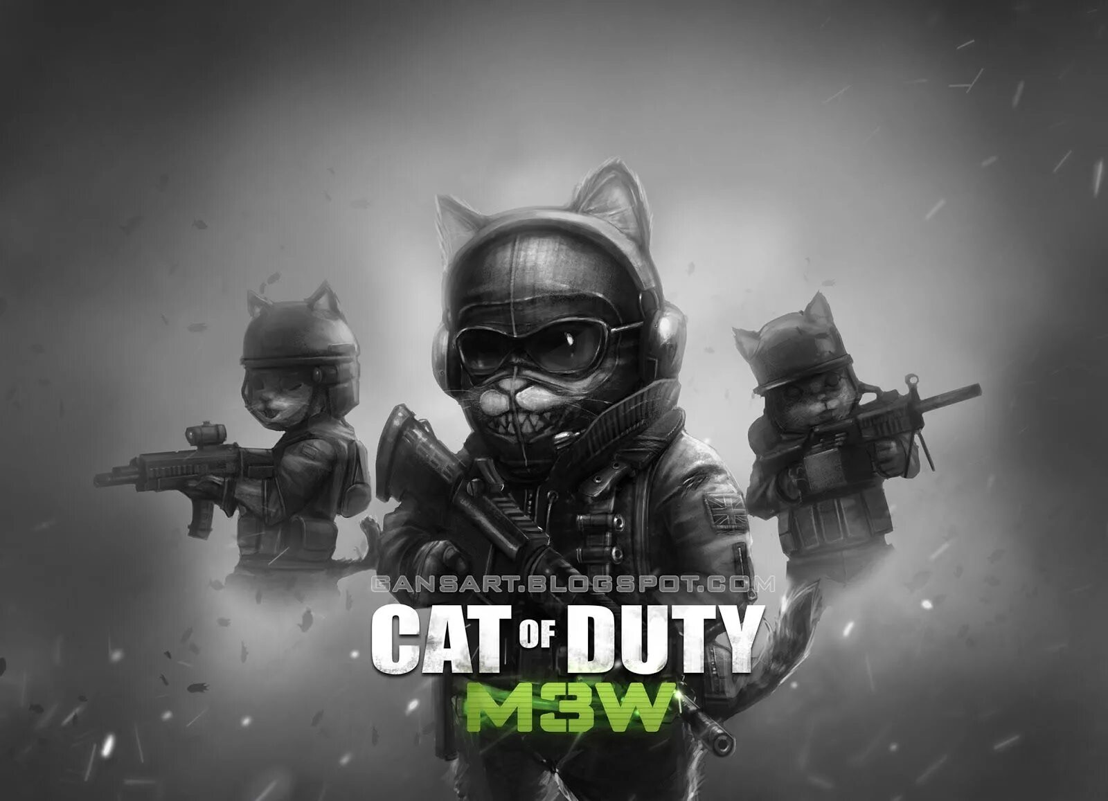 Is not duty. Коты call of duty. боевые коты арт. боевой кот арт.