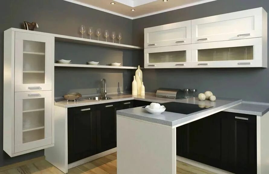 Open Kitchen Shelving Tips and Inspiration - The Original Granite Bracket Contem