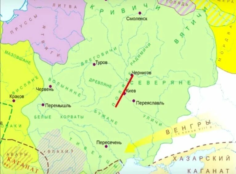 Вятичи древляне дреговичи Поляне. Древляне Поляне Кривичи. Славяне Вятичи Кривичи. Поляне территория расселения.