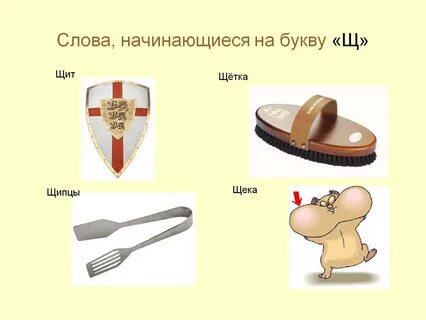 Слова заканчивающиеся на букву щ