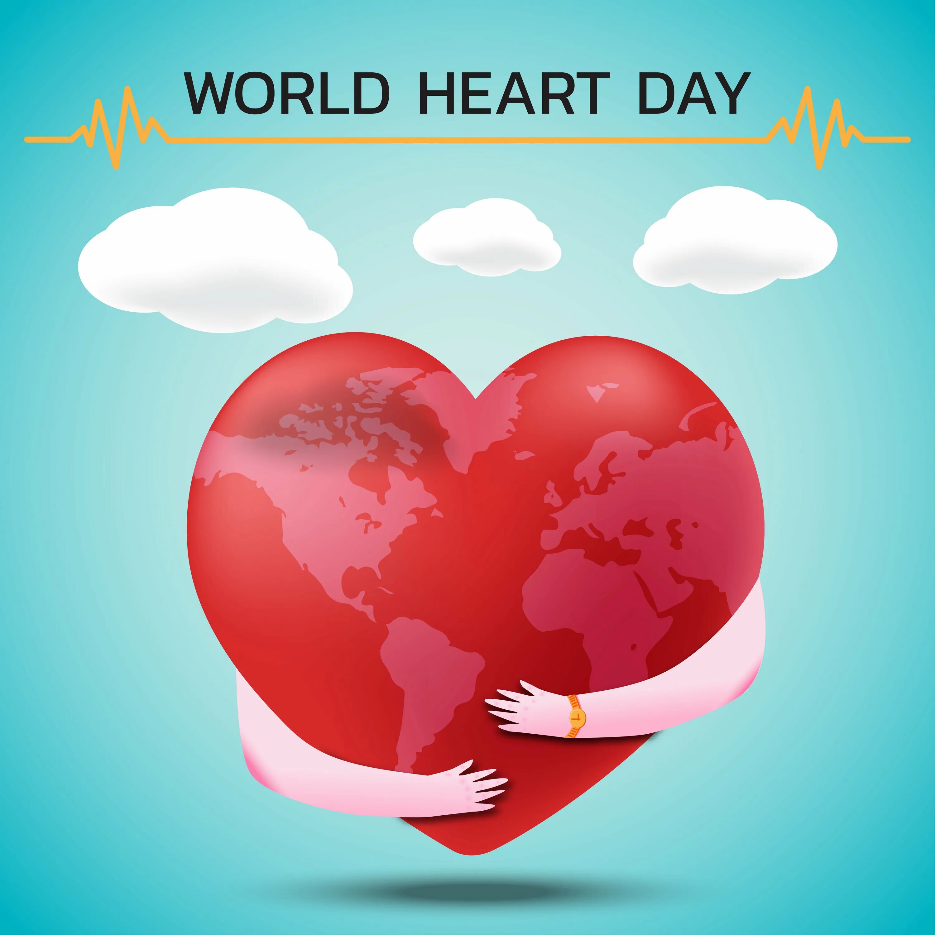 The world is heart. World Heart Day. Всемирный день сердца. Всемирный день сердца 2023. Всемирный день сердца рисунок.