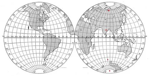 Укажите, какая точка будет расположена севернее других? * 20 ° с.ш. * 55 ° ю.ш. 