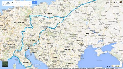 Расстояние цюрих