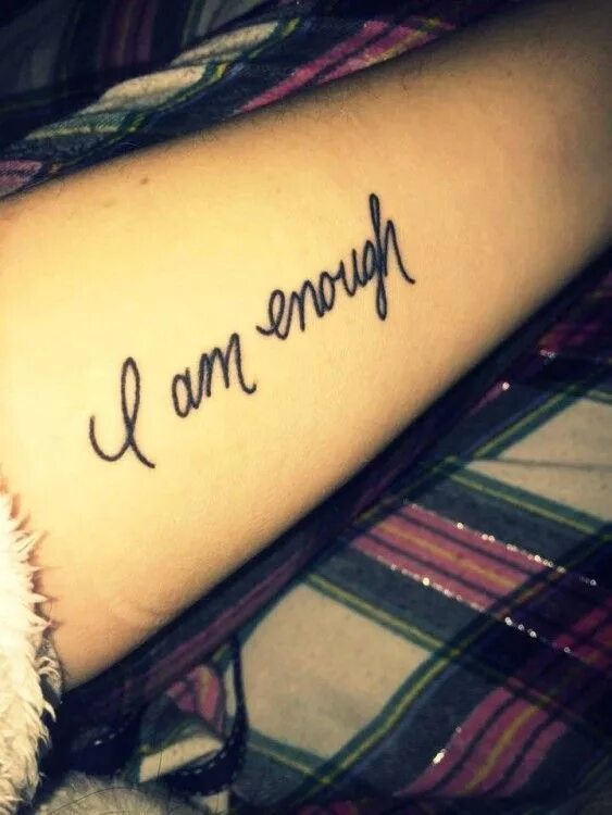 Am i not enough for you. Татуировка i can. татуировка i am. enough тату. тату i am enough.