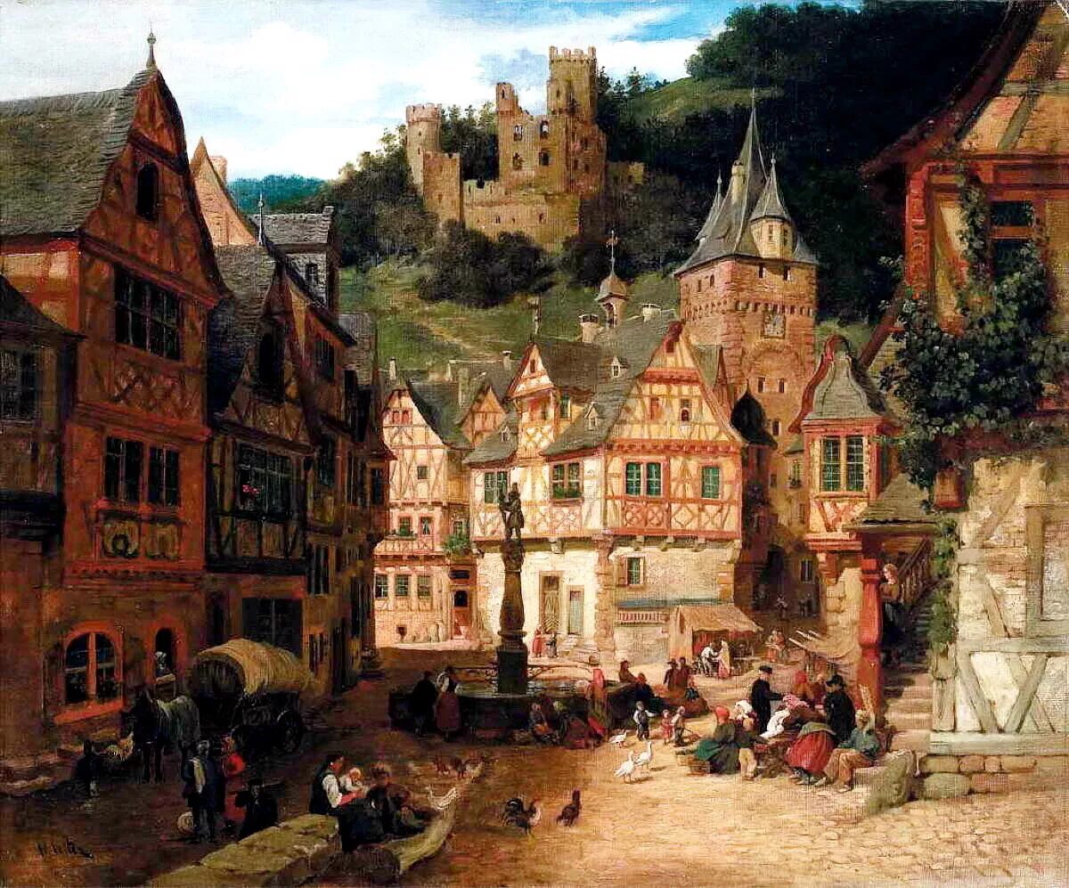 Стародубов александр художник картины городской пейзаж. Со старым городом. Старинные европейские города. Старая городская дорога. Средневековый город картина.