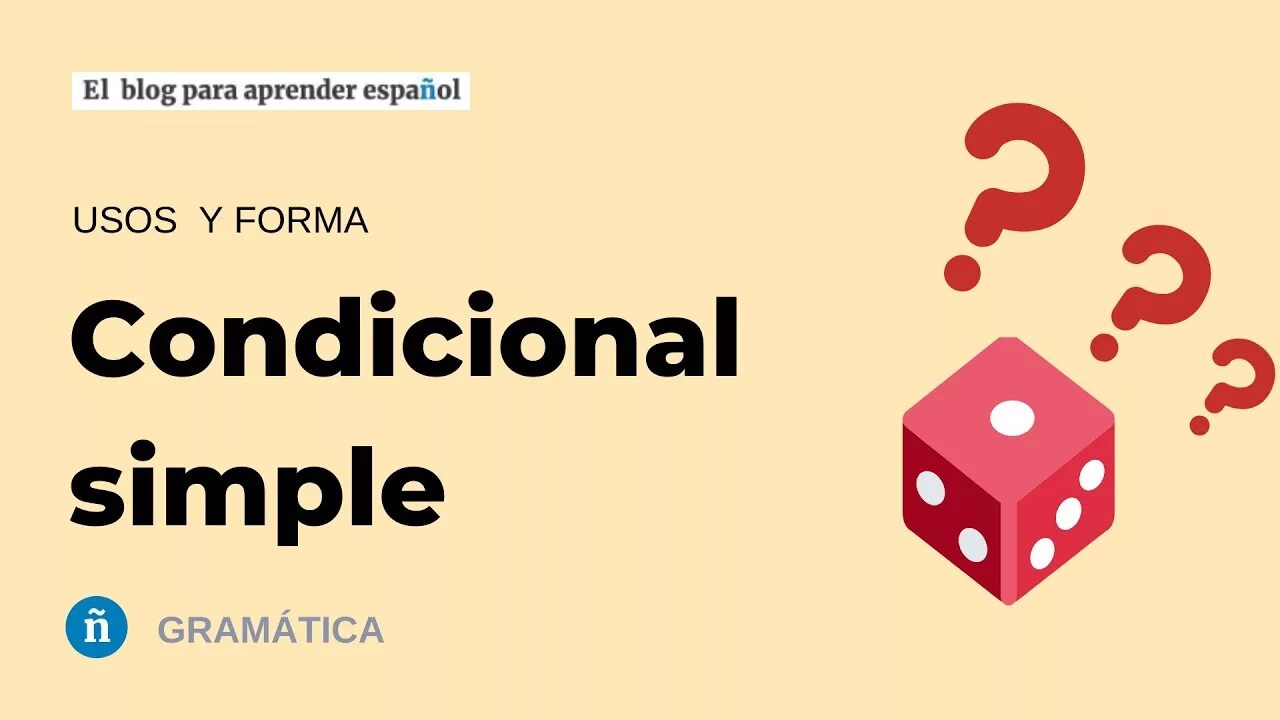 Simple испанский. Condicional simple в испанском.