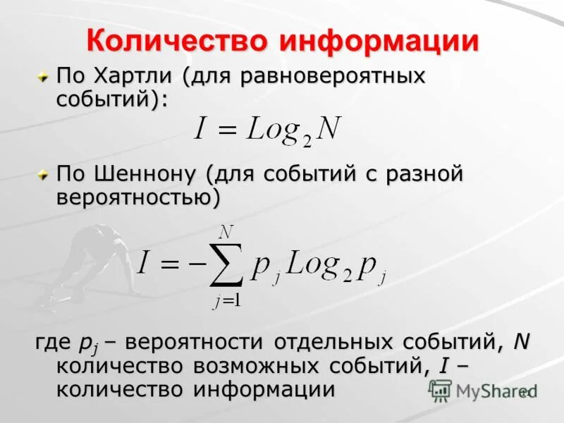Количество информации по хартли. Количество информации по хартли