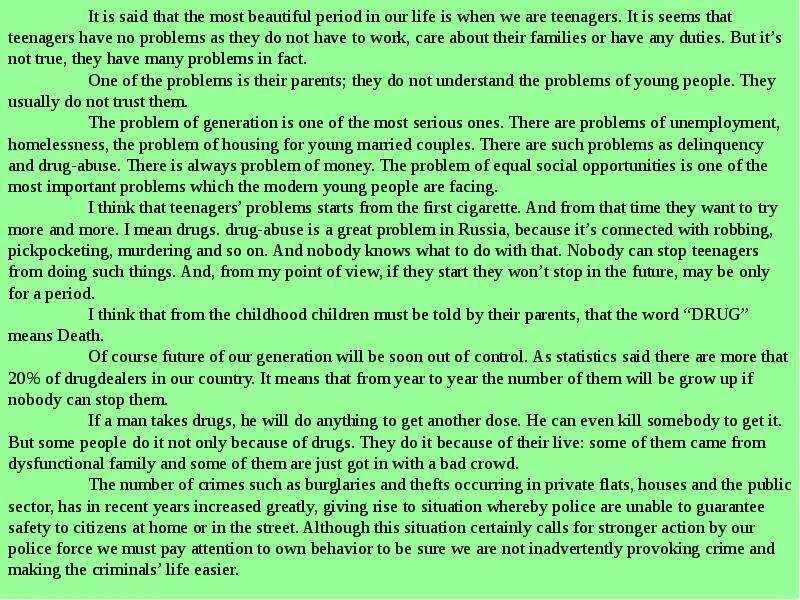 Перевести текст с английского на русский the problem. Перевод текста teenagers. It seems to be перевод. Английский перевод текста problems of Youth.