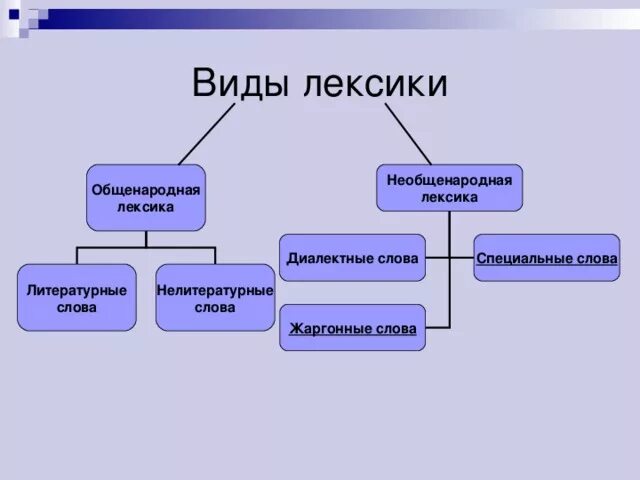 Какие лексические слова есть