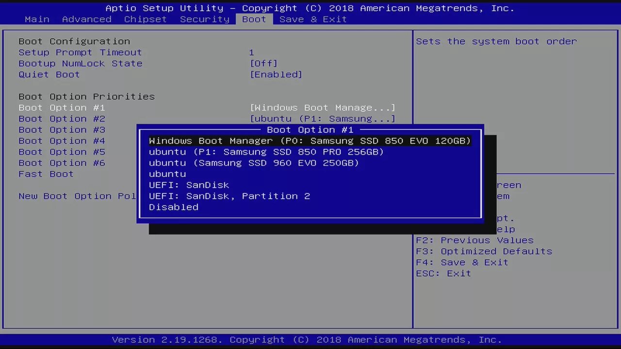 Setup prompt timeout
