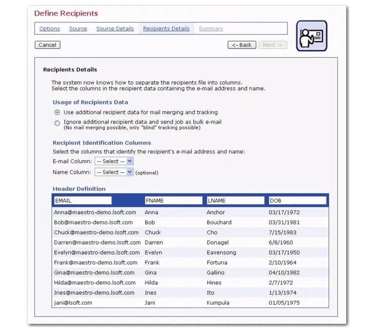 [Recipient email address]. Recipient перевод. Recipient’s name. LSOFT ծրագիր. 550 recipient