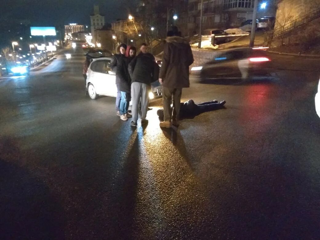 Вчера ночью где был