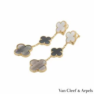 Van cleef alhambra серьги
