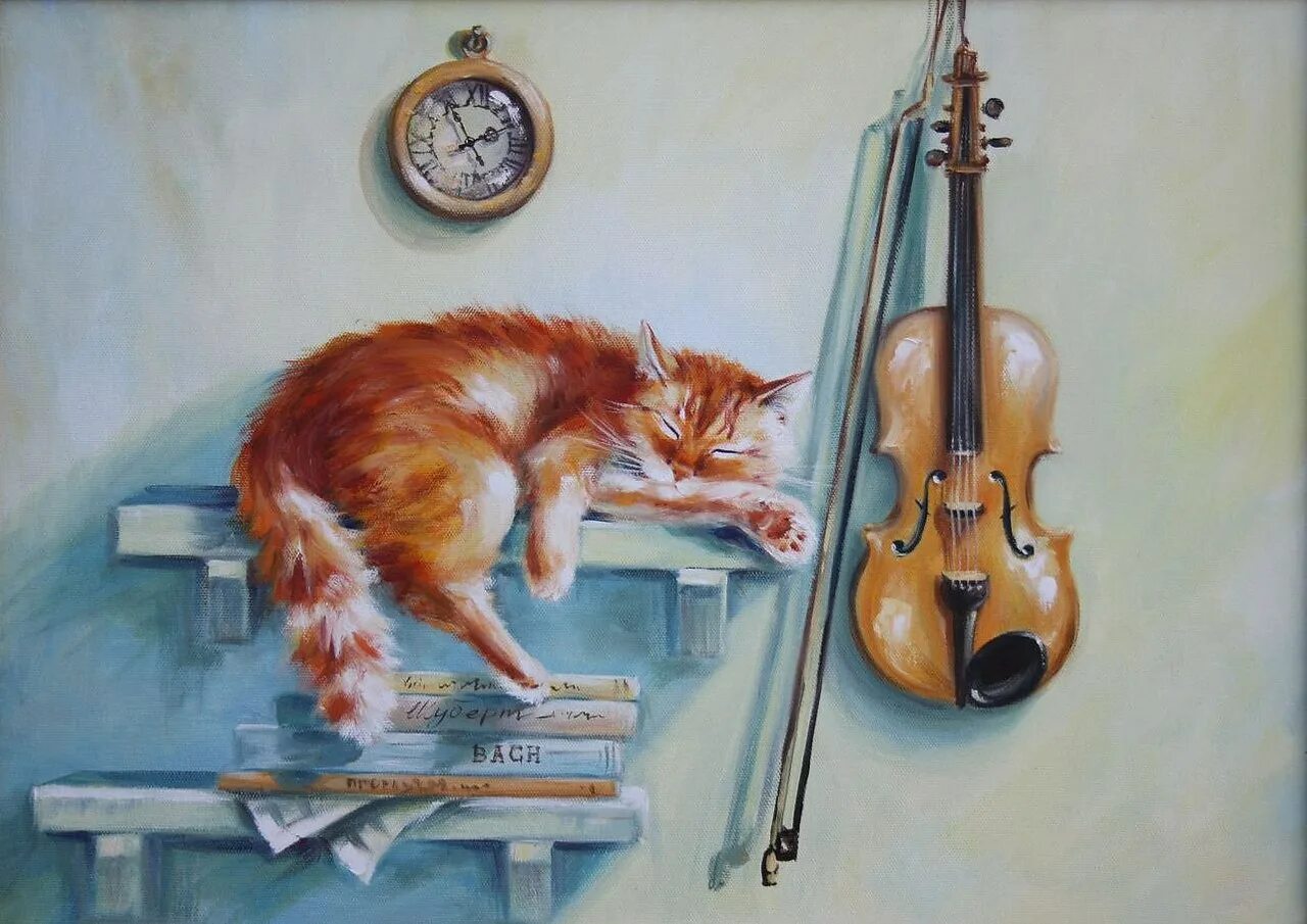 Кот и скрипка. Кошка со скрипкой. Кот скрипач. Кот играющий на скрипке. Скрипка на окне