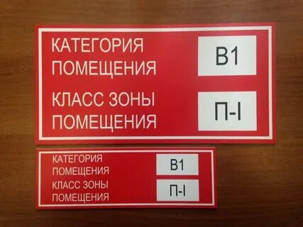 Табличка категории