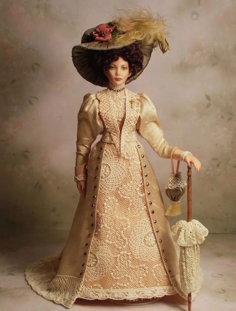 Наряды барышень. Терри Дэвис куклы. Куклы в старинных платьях. Куклы в исторических платьях.