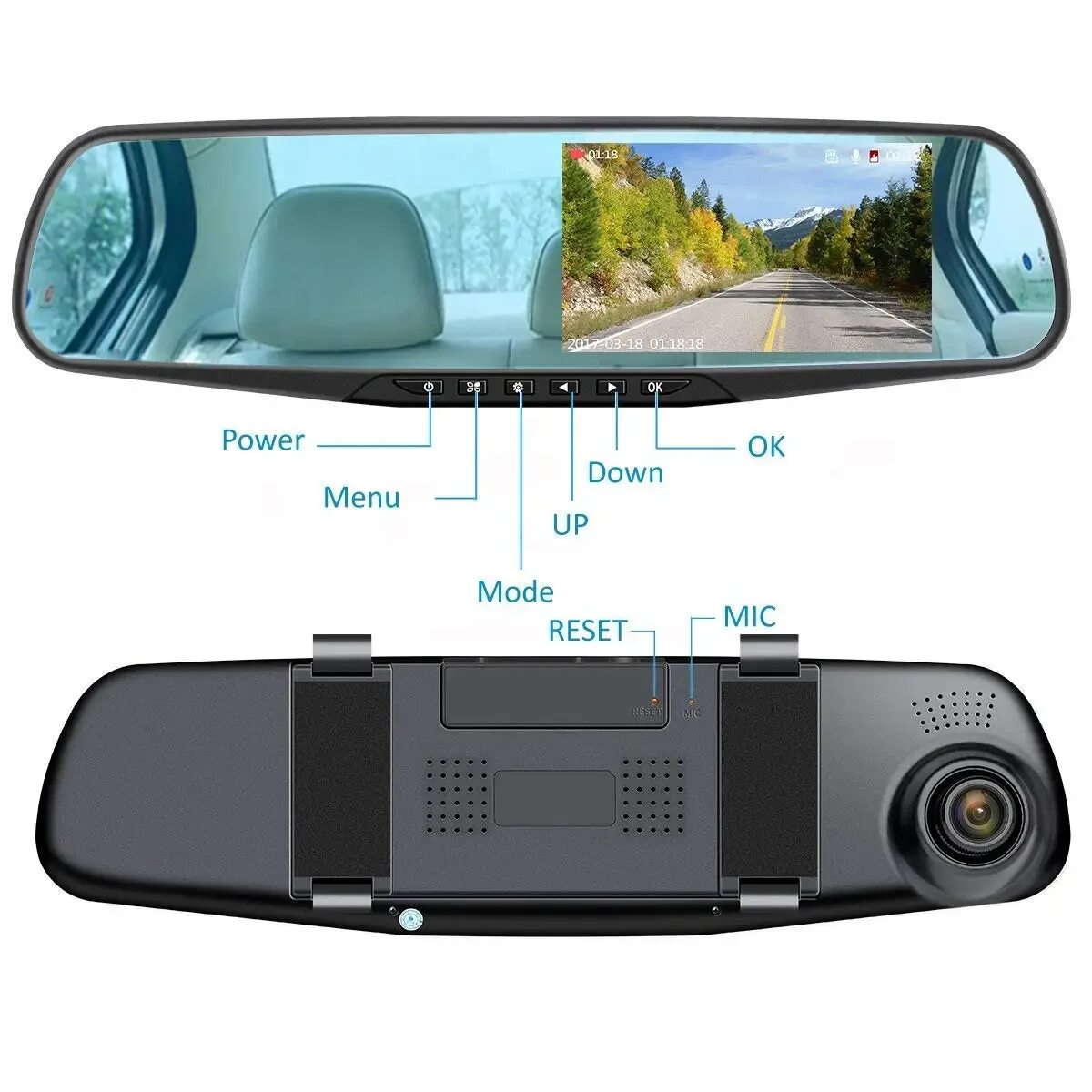 Купить автомобильное зеркало видеорегистратор. Видеорегистратор cam Dual Camera Dash DVR car 1080p. Видеорегистратор зеркало HD DVR Full 1080. Зеркало видеорегистратор DVR HD 900.