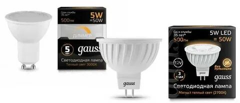 Светодиодные лампы gu10 gauss