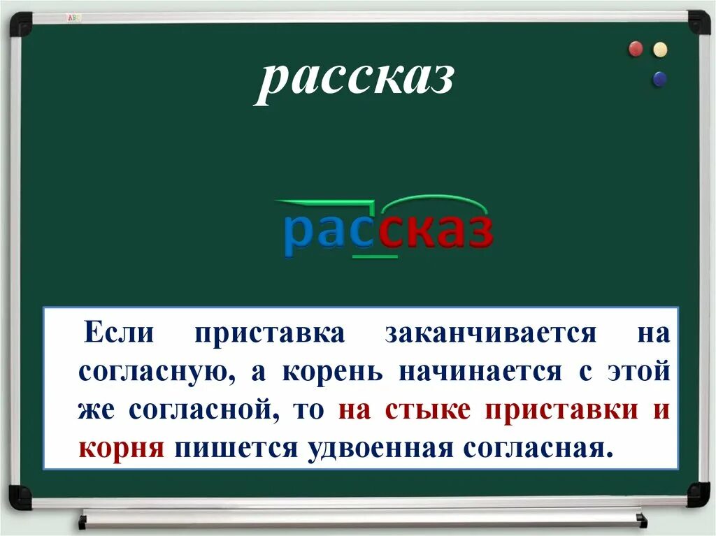 Корень в слове рассказала