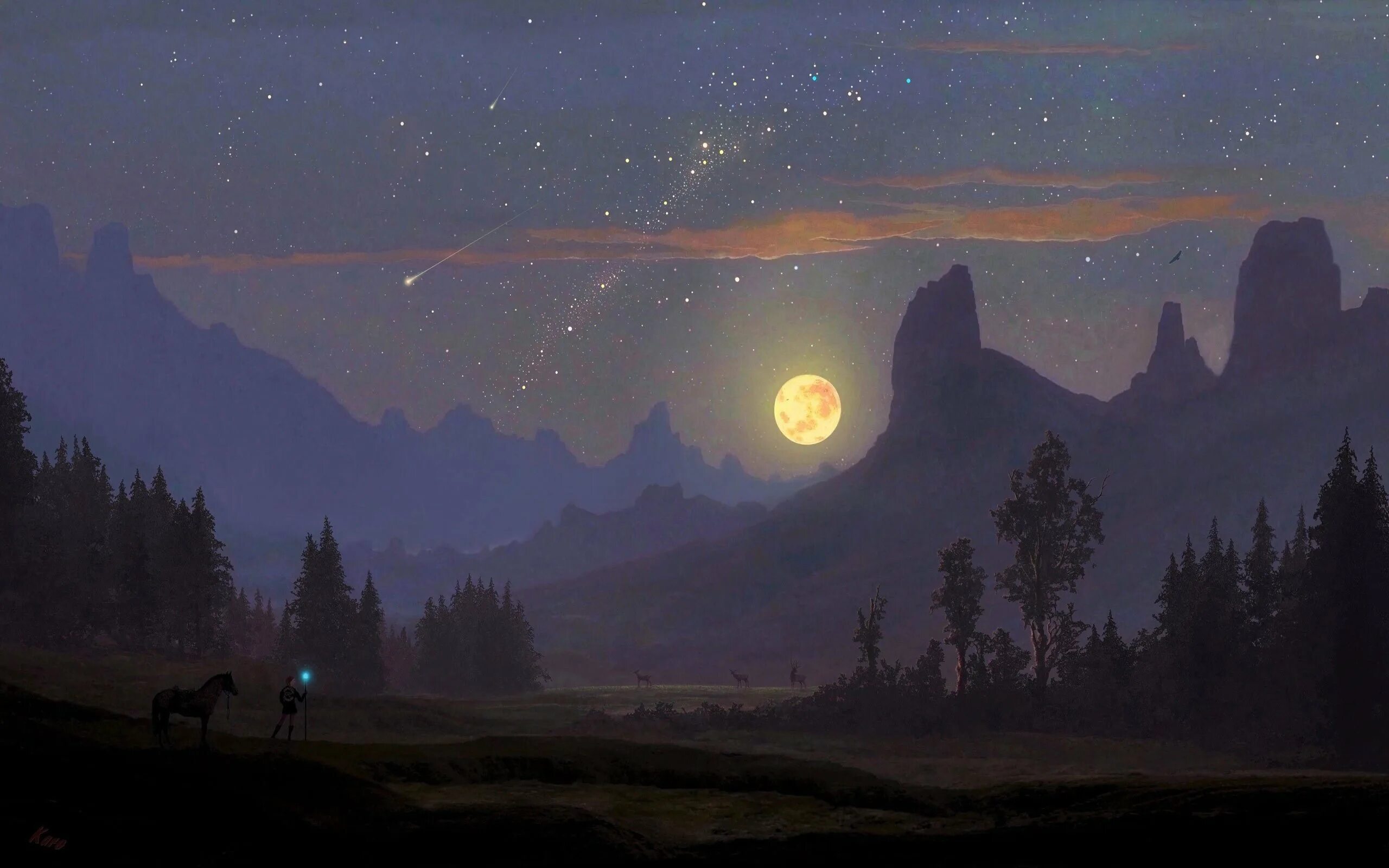 60 вечер. Пейзаж Рериха Лунная ночь. Пейзаж с луной. Ночь живопись. Ночной пейзаж картины.