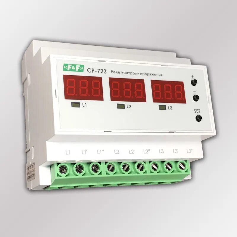 Реле напряжения ср-723. Реле напряжения трехфазное (f&f) CP-723. Реле контроля напряжения 3 фазное ср-723. Реле контроля напряжения трехфазное многофункциональное CP-723. Реле напряжения 63а купить
