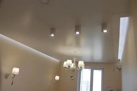 Накладной натяжной потолок