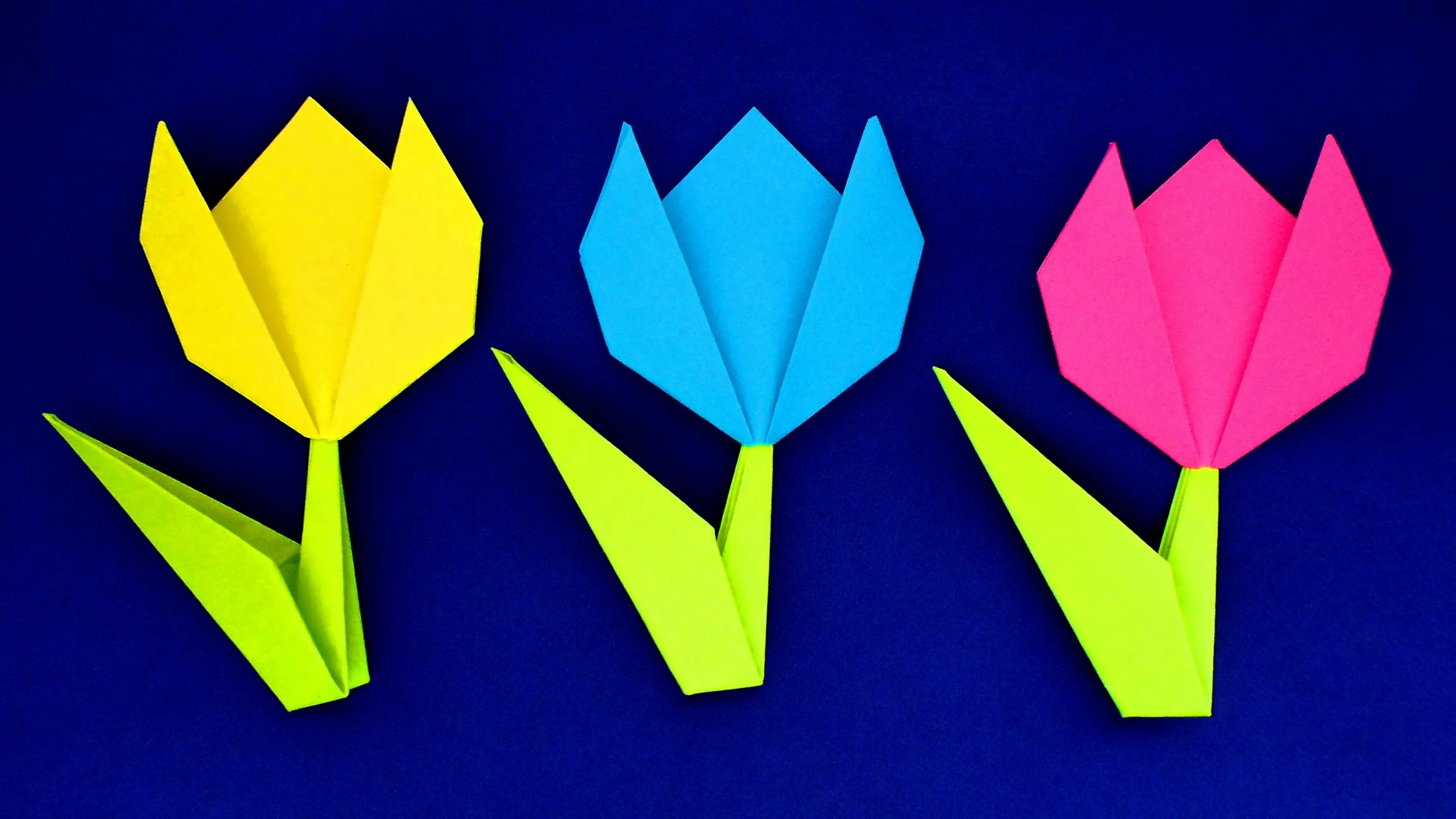 Просто оригами лет 6. Оригами цветок. Бумажный тюльпан. Оригами цветок тюльпан. Поделка тюльпаны из бумаги.
