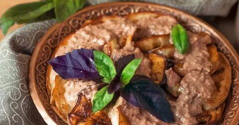 Сациви из баклажанов с грецкими