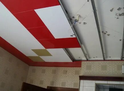 Сделать потолок на кухне пластиковыми панелями
