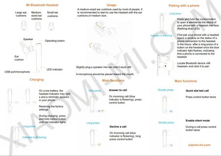 Xiaomi earphones инструкция