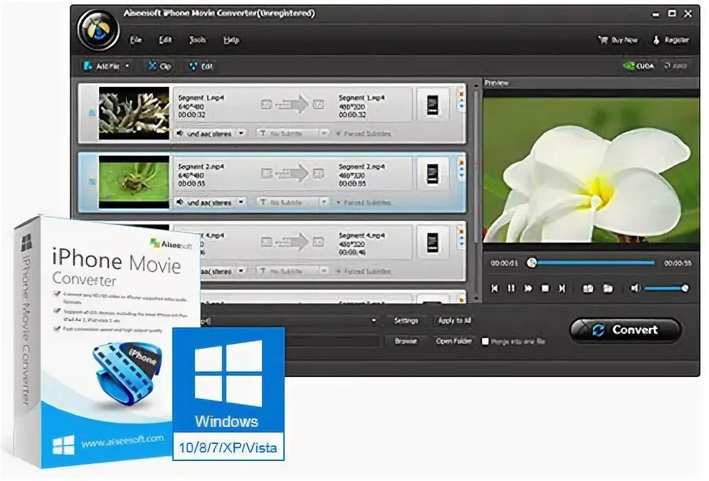 Конвертация 8. Aiseesoft Video Editor. Aiseesoft Video Editor Pro pour Windows.