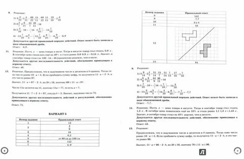Вариант впр по математике 10 класс