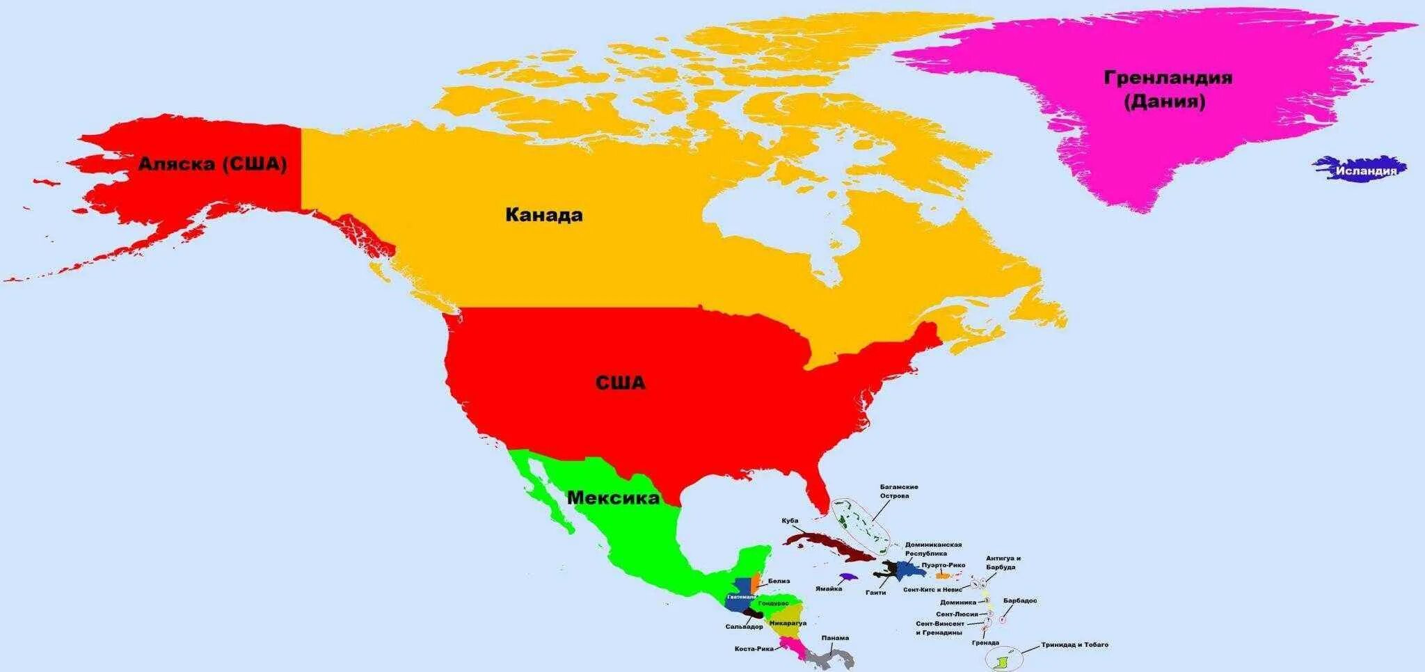 Карта Северной Америки со странами. Континент Северная Америка страны. Государства Северной Америки на карте. Северная Америка на карте со странами и столицами на русском. Какие государства северной америки являются унитарными