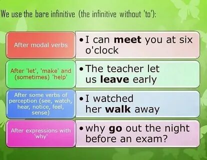 Bare verb