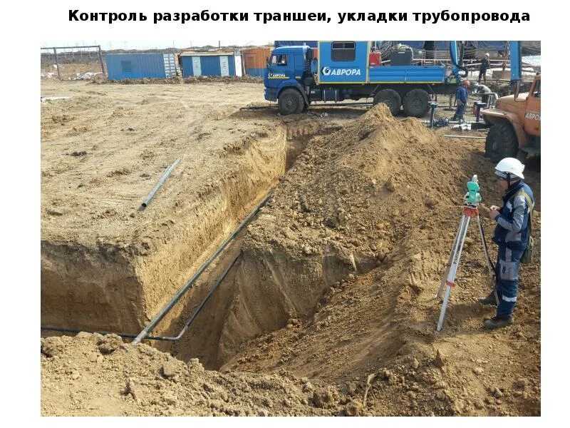 Есть работа траншей
