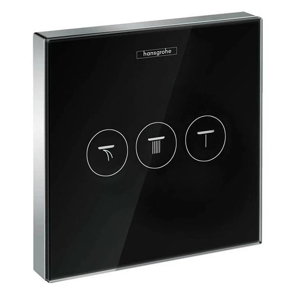 Hansgrohe showerselect. Hansgrohe select 15736600. модуль hansgrohe showerselect glass для душа 15736600, черный/хром. переключатель потоков hansgrohe.